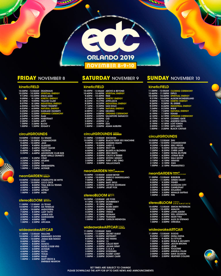Guide to EDC Orlando 2019 everything you need to know about Eletro Vibez