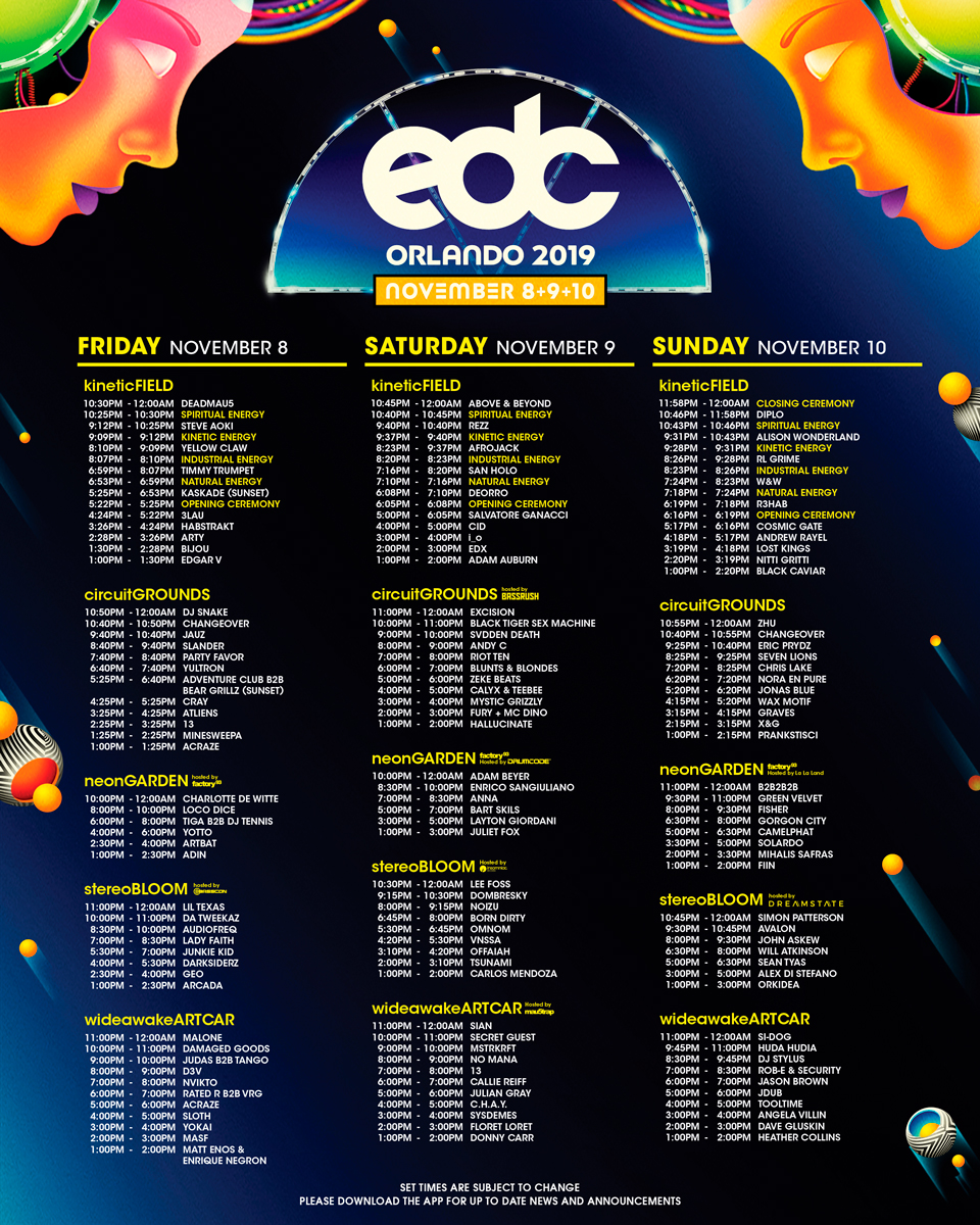 Guide to EDC Orlando 2019: everything you need to know about - Eletro Vibez