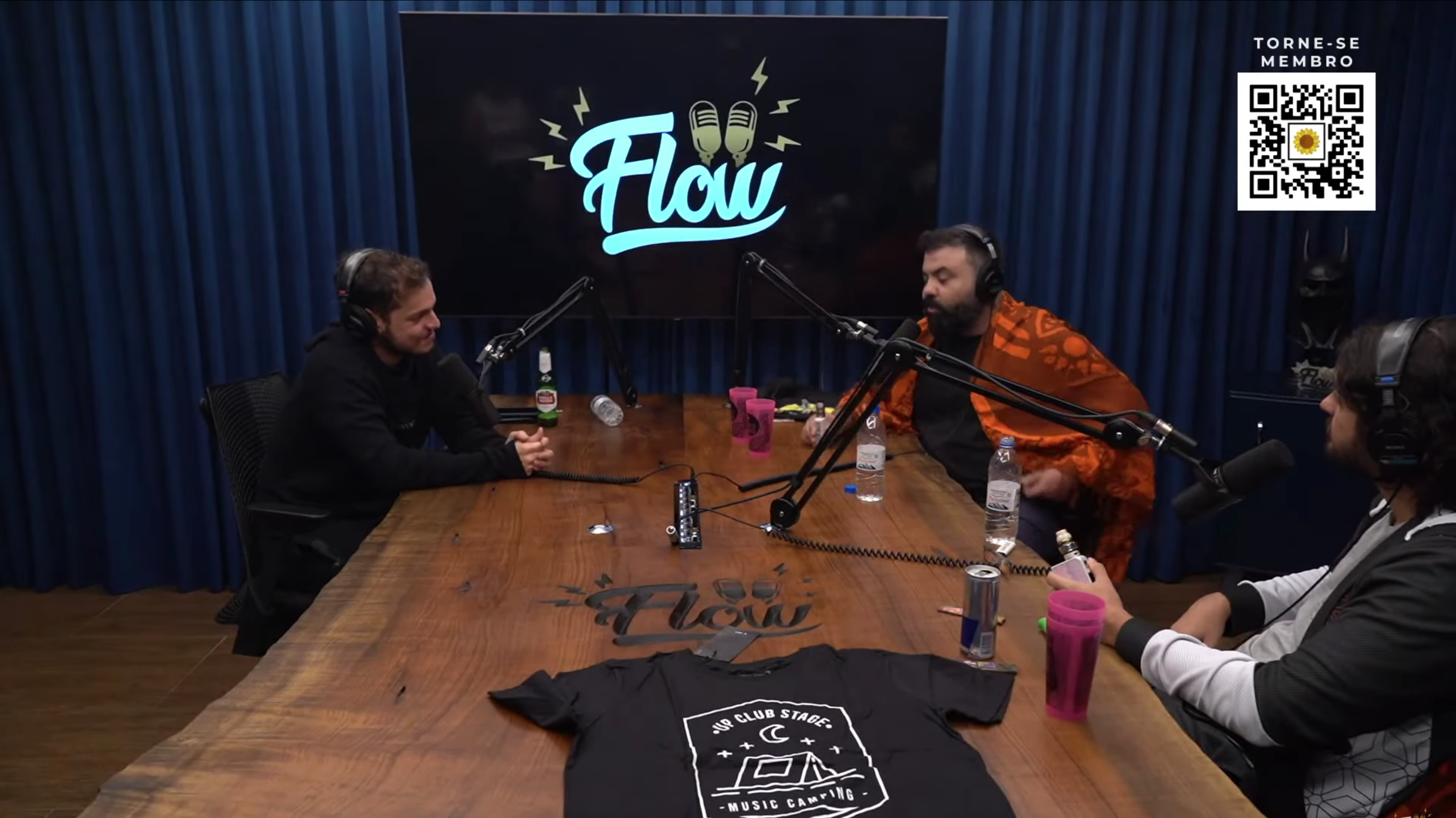 Música eletrônica no Flow Podcast