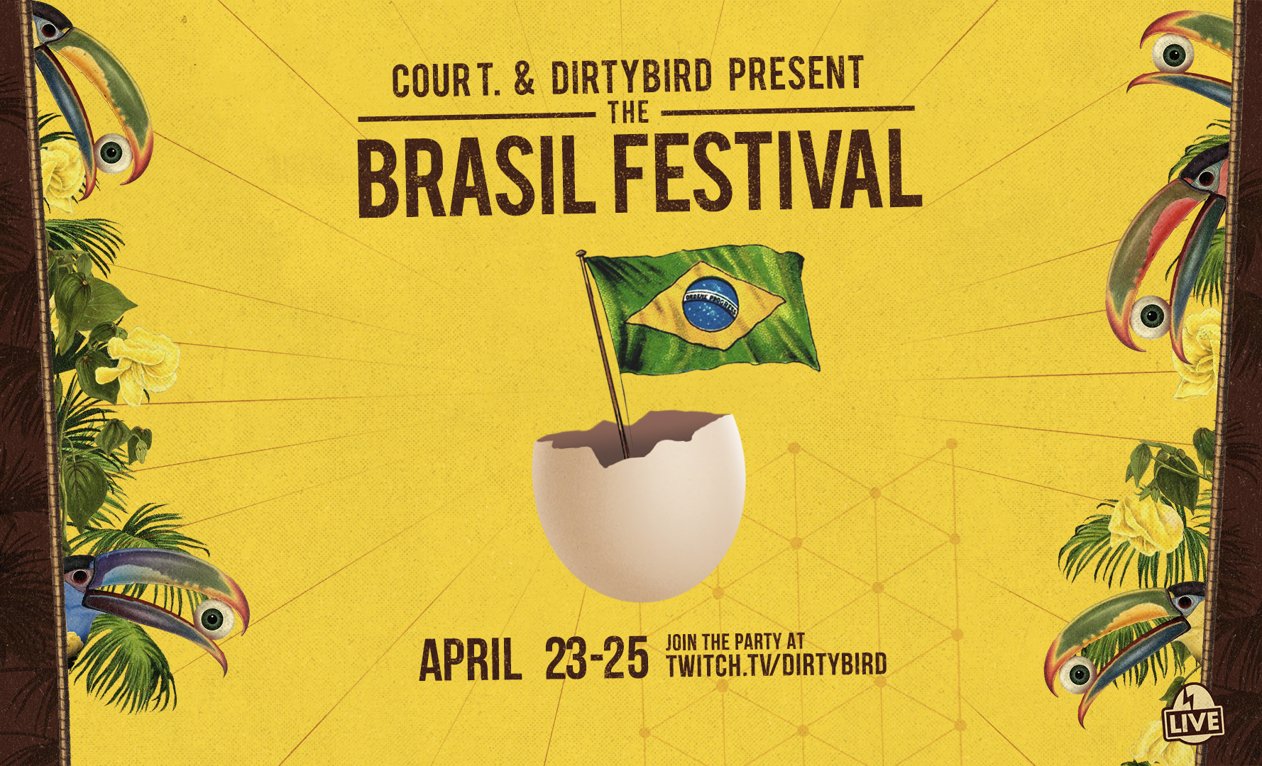 Descubra o line up do The Brasil Festival evento online da DirtyBird