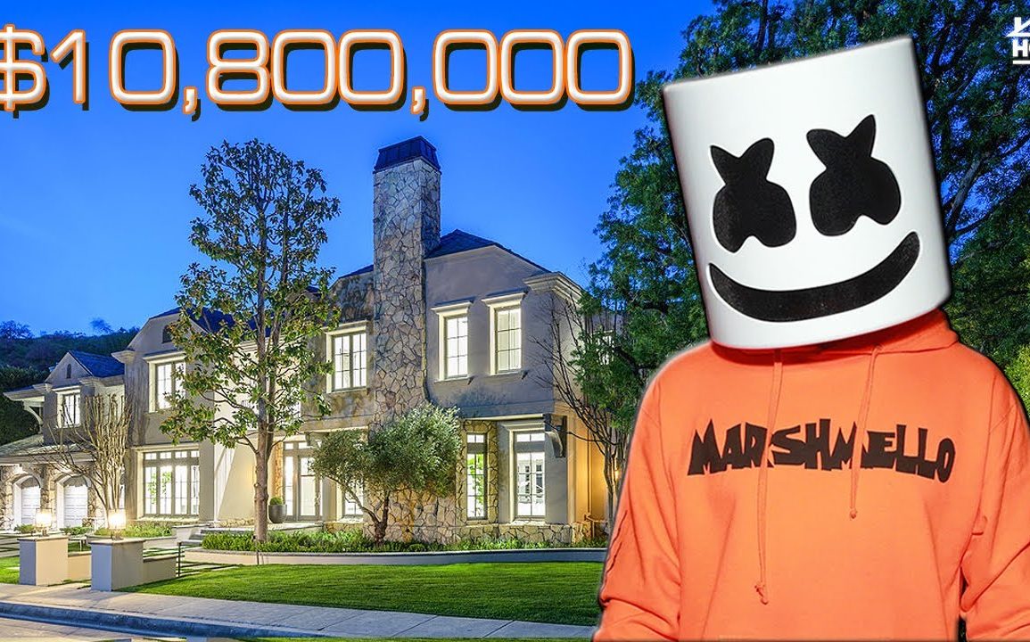 faça um tur pela csas de Marshmello de U$10,8 milhões de dólares