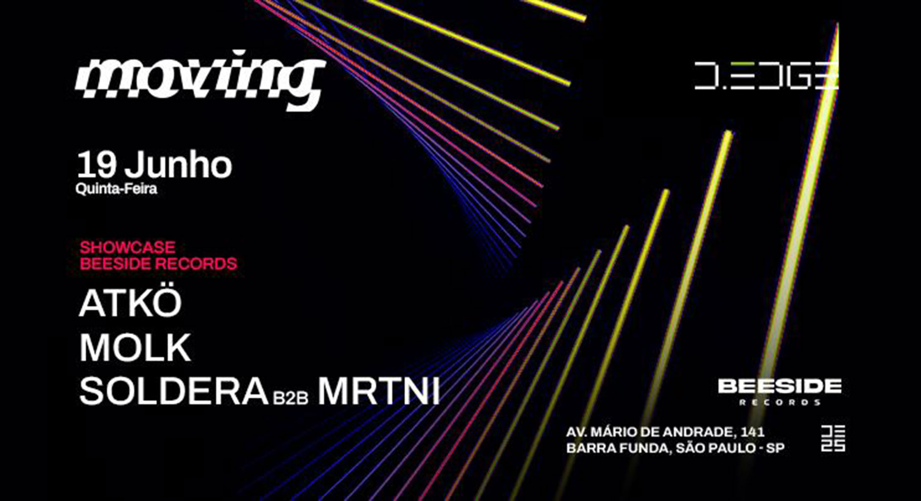 Beeside Records celebra um ano com showcase na D-Edge - Eletro Vibez