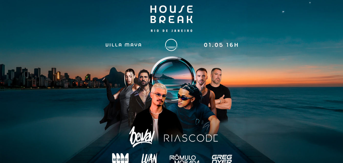 Festa House Break estreia no Rio com proposta de experiência imersiva à beira-mar, no dia 1º de maio