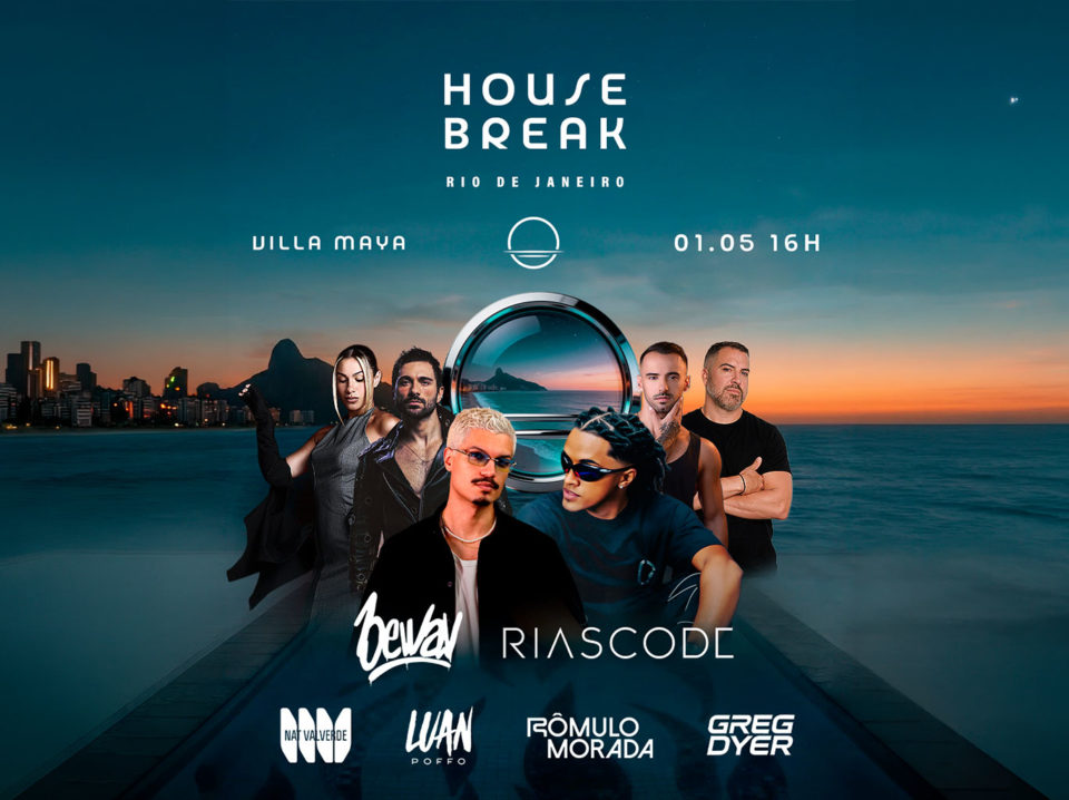 Festa House Break estreia no Rio com proposta de experiência imersiva à beira-mar, no dia 1º de maio Festa House Break estreia no Rio com proposta de experiência imersiva à beira-mar, no dia 1º de maio