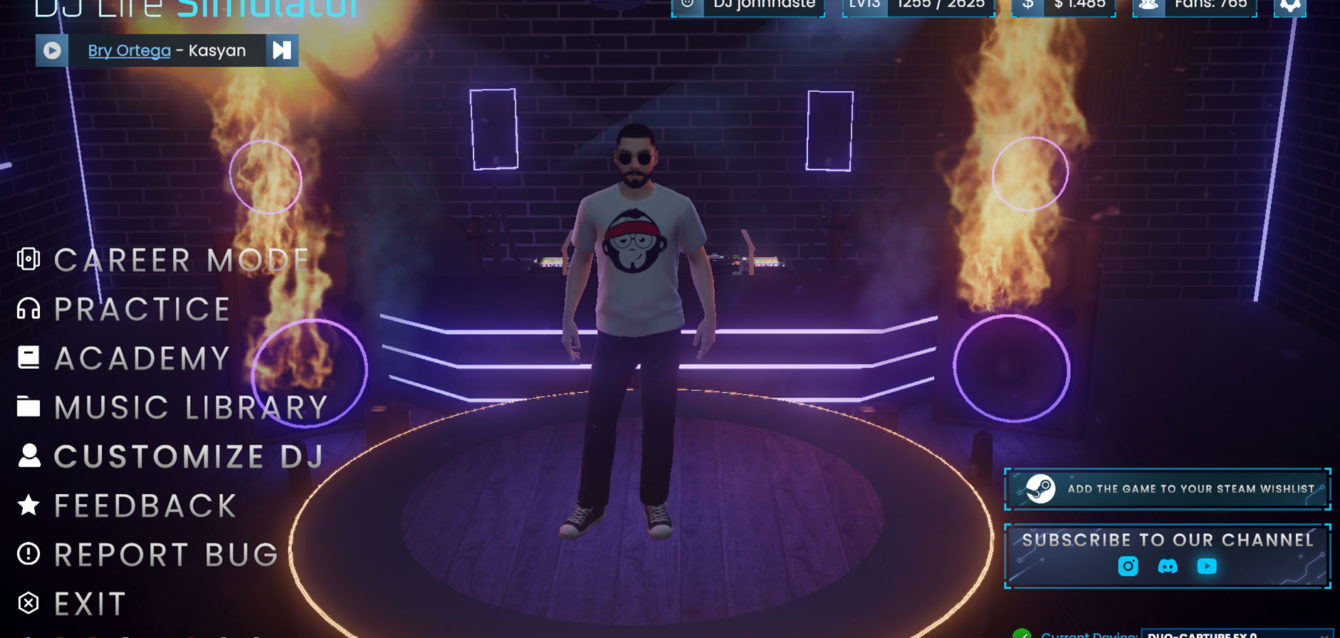 DJ Life Simulator jogo de DJ que já foi jogado por mais de 7 mil pessoas antes do lançamento oficial, e que agora já está disponível